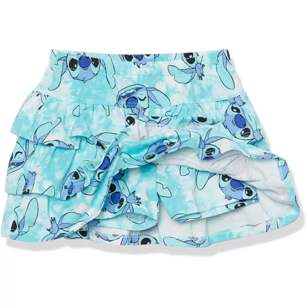 Spotted Zebra Disney  Marvel  Star Wars  Frozen  Princess Girls and Toddlers Knit Ruffle Scooter Skirts Pack of 2Navy StitchSky Blue Tie Dye
