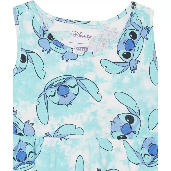 Spotted Zebra Disney  Marvel  Star Wars  Frozen  Princess Girls and Toddlers Knit Sleeveless Tiered Dresses Pack of 2StitchTie Dye