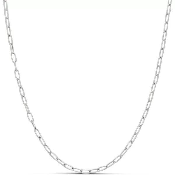 Amazon Essentials 14K Gold Plated Paperclip Chain NecklaceSilver 20