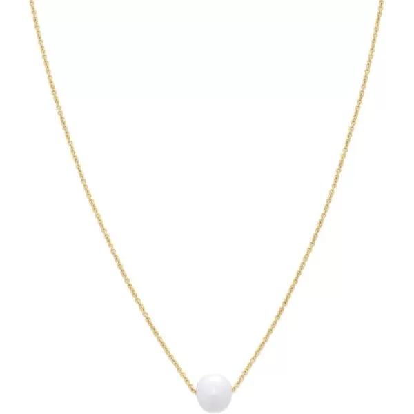 Amazon Essentials 14K Gold or Sterling Silver Freshwater Pearl Pendant NecklaceYellow Gold