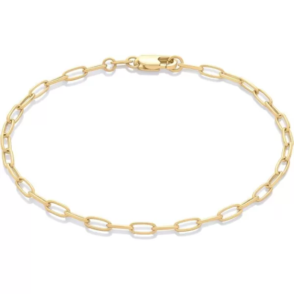 Amazon Essentials 14K Paperclip Chain BraceletYellow Gold