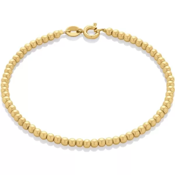 Amazon Essentials 14K Plated Ball Chain BraceletYellow Gold 3 mm