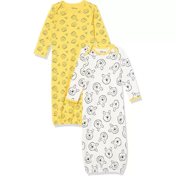 Amazon Essentials Baby Boys Disney  Marvel  Star Wars Sleeper Gowns2 Winnie the Pooh Oh Bother