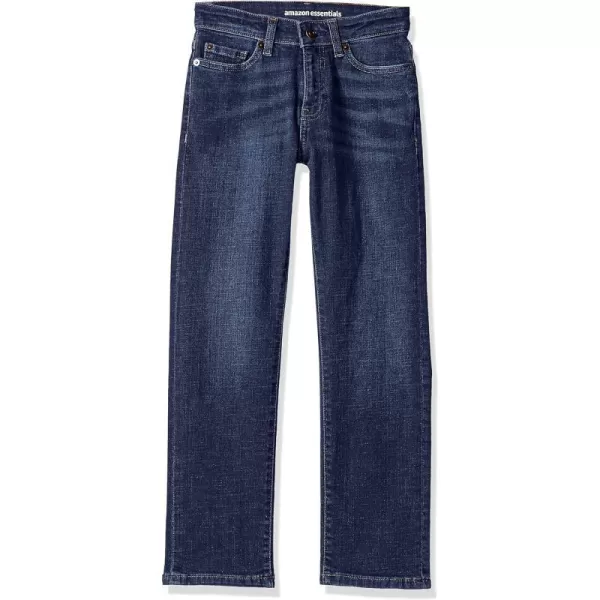 Amazon Essentials Boys Regular StraightFit JeansDark Wash