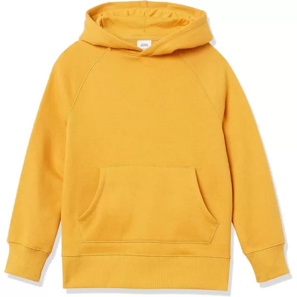 Amazon Essentials Boys and Toddlers Fleece Pullover Hoodie SweatshirtsGolden Yellow