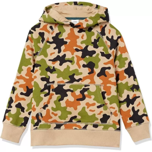 Amazon Essentials Boys and Toddlers Fleece Pullover Hoodie SweatshirtsGreen Camo