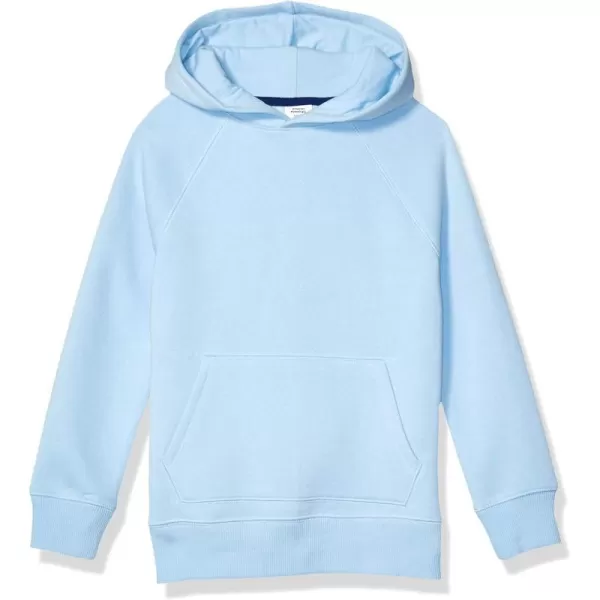 Amazon Essentials Boys and Toddlers Fleece Pullover Hoodie SweatshirtsLight Blue