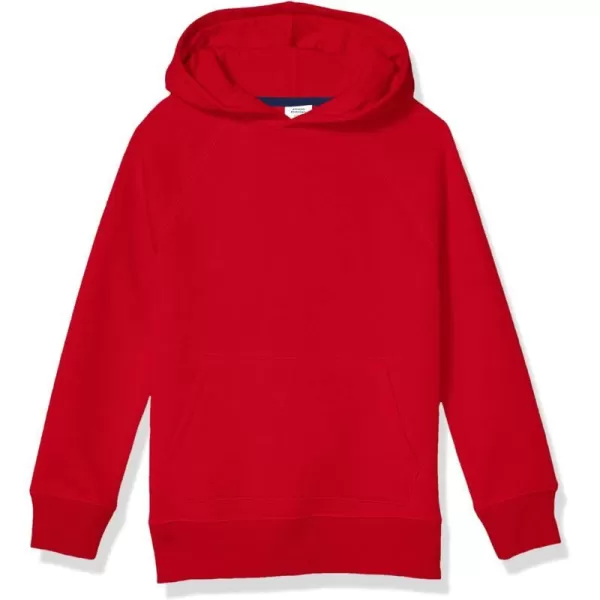 Amazon Essentials Boys and Toddlers Fleece Pullover Hoodie SweatshirtsRed