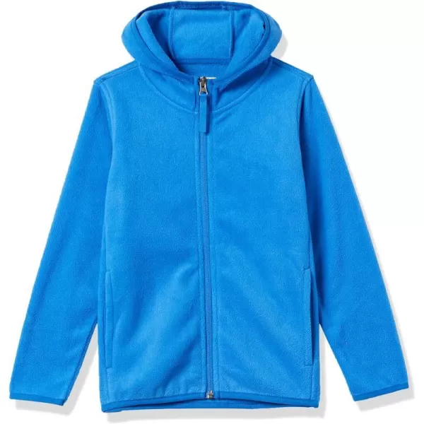 Amazon Essentials Boys and Toddlers Polar Fleece FullZip Hooded JacketBlue