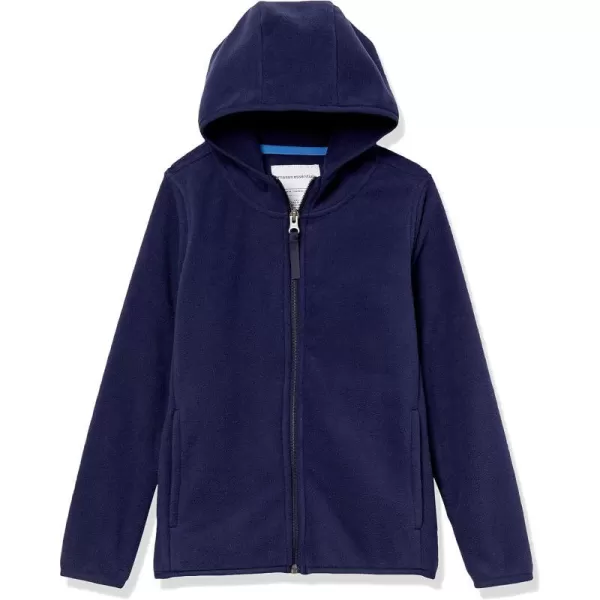 Amazon Essentials Boys and Toddlers Polar Fleece FullZip Hooded JacketNavy