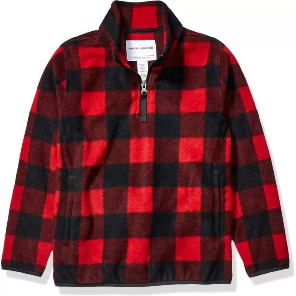 Polyester Red Exploded Buffalo Check