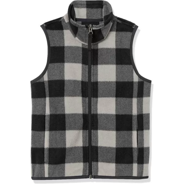 Polyester Black Grey Buffalo Plaid