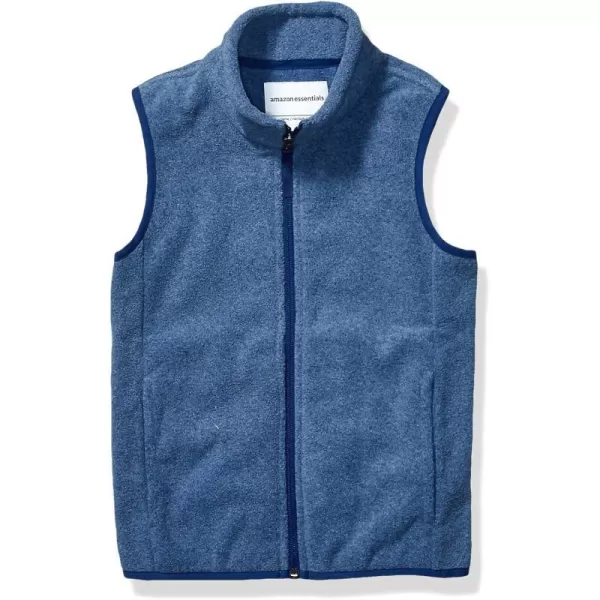 Amazon Essentials Boys and Toddlers Polar Fleece VestRecycled Polyester Blue Heather