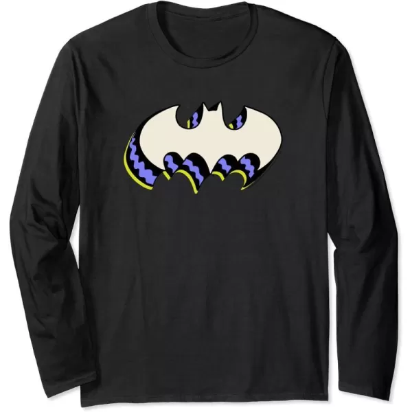 Amazon Essentials DC Comics Batman 3D Bat Logo Long Sleeve TShirtBlack