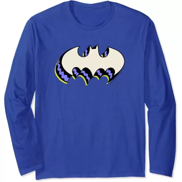 Amazon Essentials DC Comics Batman 3D Bat Logo Long Sleeve TShirtRoyal Blue