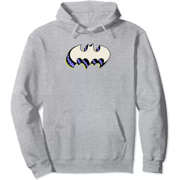 Amazon Essentials DC Comics Batman 3D Bat Logo Pullover HoodieHeather Grey