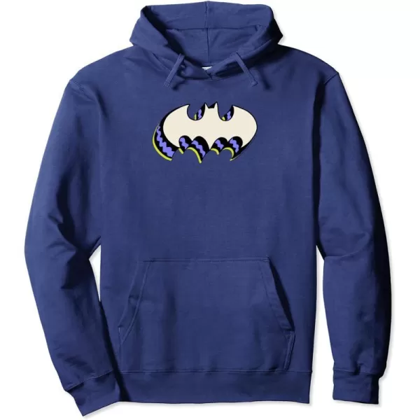 Amazon Essentials DC Comics Batman 3D Bat Logo Pullover HoodieNavy Blue