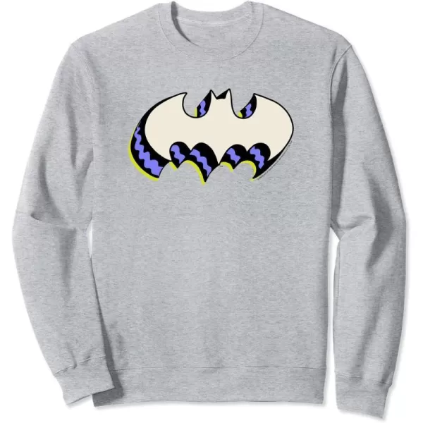 Amazon Essentials DC Comics Batman 3D Bat Logo SweatshirtHeather Grey