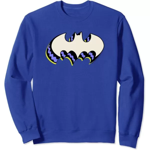 Amazon Essentials DC Comics Batman 3D Bat Logo SweatshirtRoyal Blue