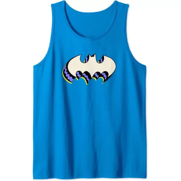 Amazon Essentials DC Comics Batman 3D Bat Logo Tank TopSapphire Blue