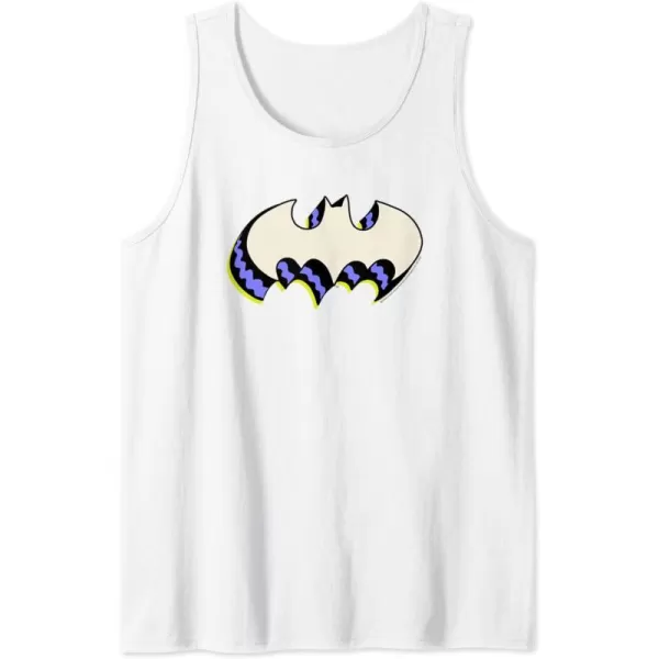 Amazon Essentials DC Comics Batman 3D Bat Logo Tank TopWhite