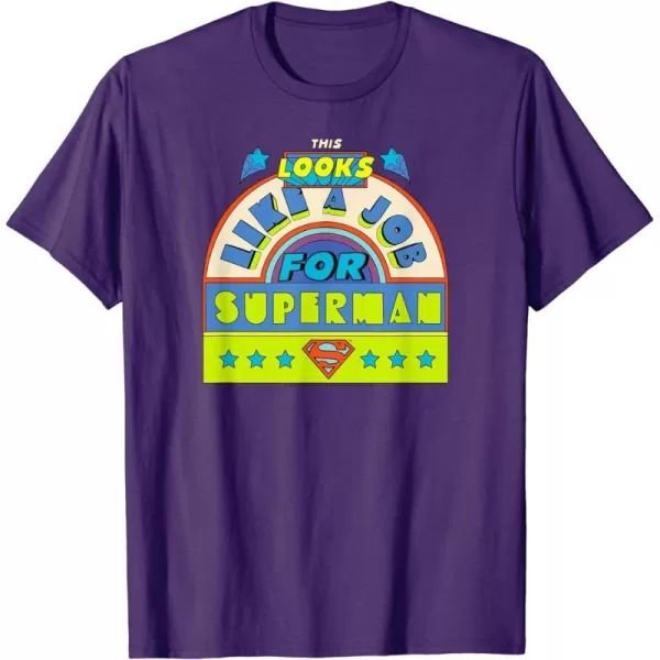 Amazon Essentials DC Comics This Looks Like a Job for Superman TShirtPurple