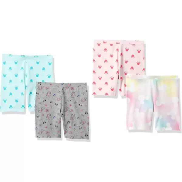 Amazon Essentials Disney  Marvel  Star Wars  Frozen  Princess Girls and Toddlers Bike Shorts Previously Spotted ZebraMulticolorMinnie VibesUnicorn Regular Fit