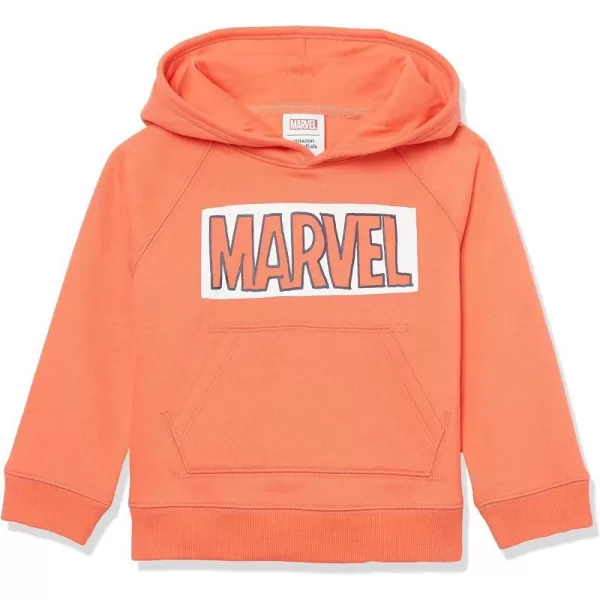 Amazon Essentials Disney  Marvel  Star Wars  Frozen  Princess Girls and Toddlers Fleece Pullover Hoodie SweatshirtMarvel Logo