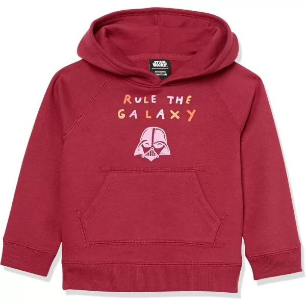 Amazon Essentials Disney  Marvel  Star Wars  Frozen  Princess Girls and Toddlers Fleece Pullover Hoodie SweatshirtStar Wars Rule the Galaxy