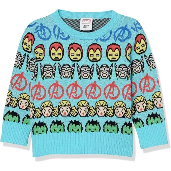 Amazon Essentials Disney  Marvel  Star Wars  Frozen  Princess Girls and Toddlers Pullover Crew SweatersMarvel Avengers