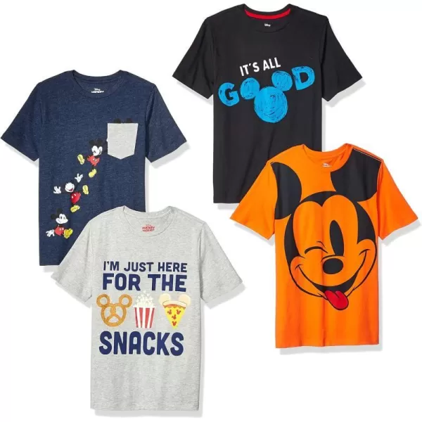 4 Navy/Grey/Orange/Mickey Snacks