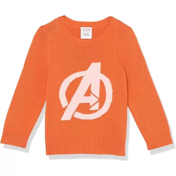 Amazon Essentials Disney  Marvel  Star Wars  Princess Girls and Toddlers Crewneck SweatersAvengers Logo  Girls