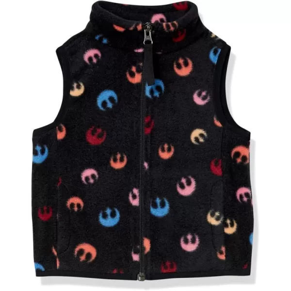 Amazon Essentials Disney  Marvel  Star Wars  Princess Girls and Toddlers Polar Fleece VestStar Wars Rebel