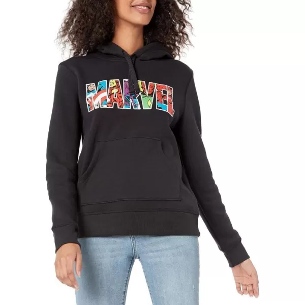 Amazon Essentials Disney  Marvel  Star Wars  Princess Womens Fleece Pullover Hoodie Sweatshirts Available in Plus SizeMarvel Character Logo