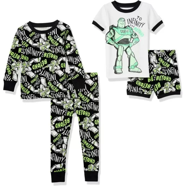 Amazon Essentials Disney  Marvel  Star Wars Babies Toddlers and Boys Pajama Set Previously Spotted Zebra Multipacks2 Buzz Lightyear Infinity