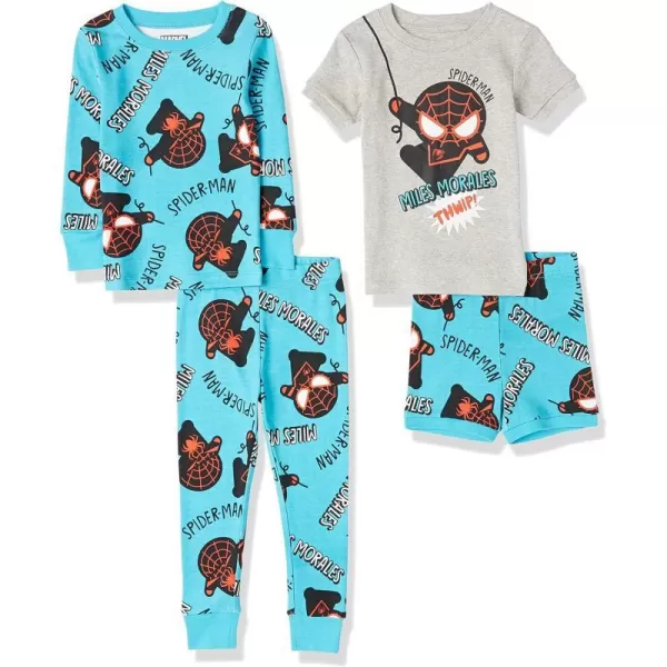 Amazon Essentials Disney  Marvel  Star Wars Babies Toddlers and Boys Pajama Set Previously Spotted Zebra Multipacks2 Marvel Miles Morales