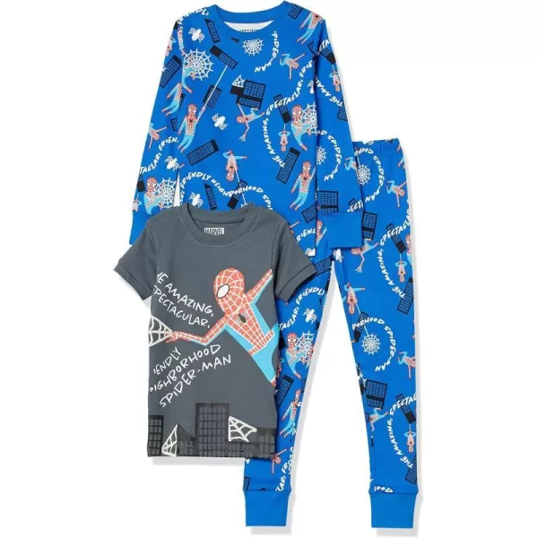 Amazon Essentials Disney  Marvel  Star Wars Babies Toddlers and Boys Pajama Set Previously Spotted Zebra Multipacks2 Marvel Spiderman