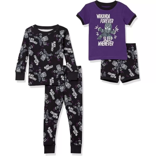 Amazon Essentials Disney  Marvel  Star Wars Babies Toddlers and Boys Pajama Set Previously Spotted Zebra Multipacks2 Marvel Wakanda Forever