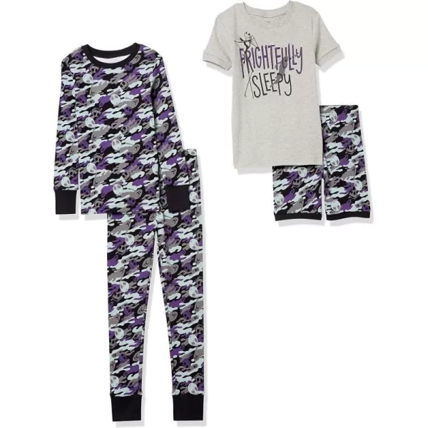 Amazon Essentials Disney  Marvel  Star Wars Babies Toddlers and Boys Pajama Set Previously Spotted Zebra Multipacks2 Nightmare Camo