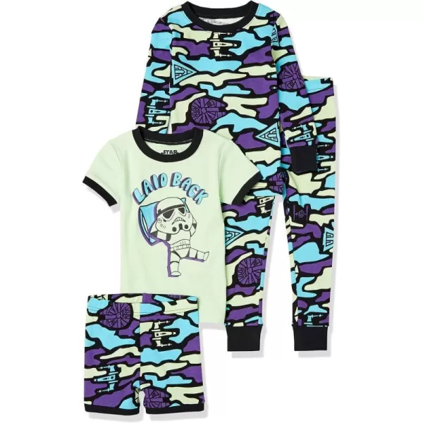 Amazon Essentials Disney  Marvel  Star Wars Babies Toddlers and Boys Pajama Set Previously Spotted Zebra Multipacks2 Star Wars Camo