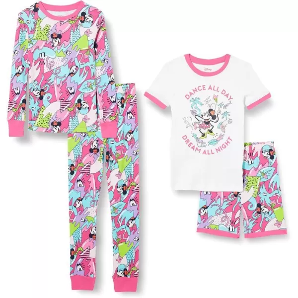 Amazon Essentials Disney  Marvel  Star Wars Babies Toddlers and Girls Pajama Set Previously Spotted Zebra MultipacksMinnie Dance