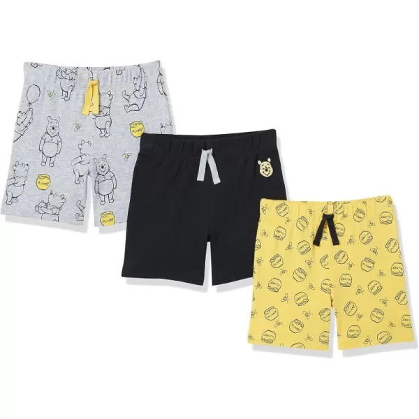 Amazon Essentials Disney  Marvel  Star Wars Baby Boys Shorts Multipacks3 Winnie the Pooh Oh Bother