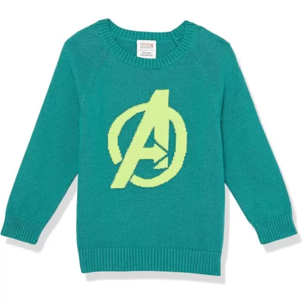 Amazon Essentials Disney  Marvel  Star Wars Boys and Toddlers Crewneck SweatersAvengers Logo  Boys