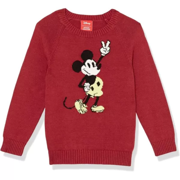 Amazon Essentials Disney  Marvel  Star Wars Boys and Toddlers Crewneck SweatersHappy Mickey  Boys