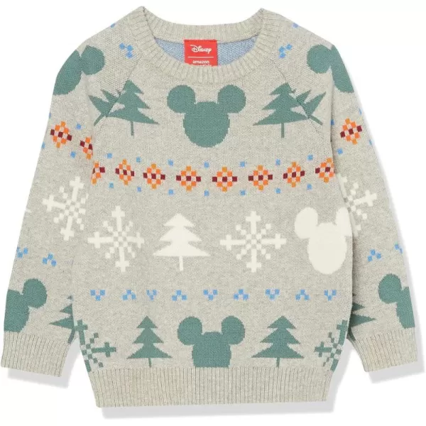 Amazon Essentials Disney  Marvel  Star Wars Boys and Toddlers Crewneck SweatersMickey Fair Isle  Boys