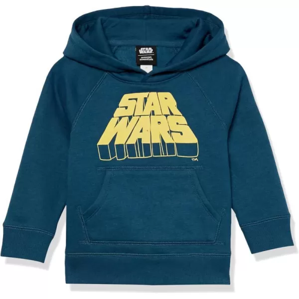 Amazon Essentials Disney  Marvel  Star Wars Boys and Toddlers Fleece Pullover Sweatshirt HoodiesStar Wars Logo