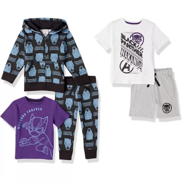 Amazon Essentials Disney  Marvel  Star Wars Boys and Toddlers Outfit Sets Previously Spotted ZebraMarvel Black Panther