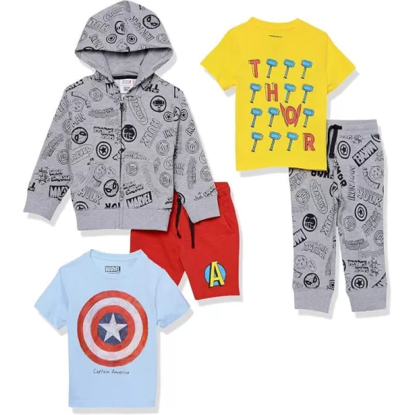 Amazon Essentials Disney  Marvel  Star Wars Boys and Toddlers Outfit Sets Previously Spotted ZebraMarvel Icons