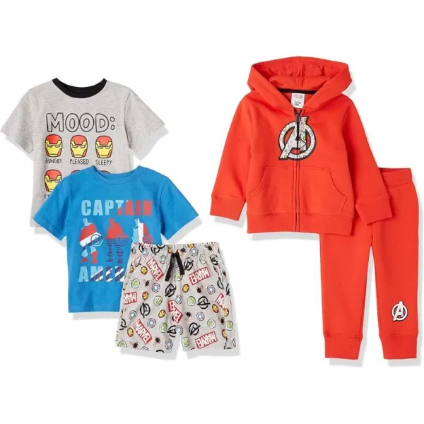 Amazon Essentials Disney  Marvel  Star Wars Boys and Toddlers Outfit Sets Previously Spotted ZebraMarvelCaptain America