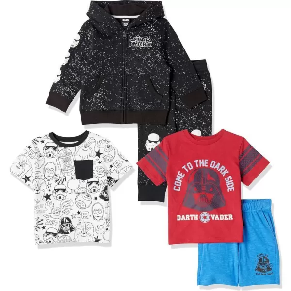 Amazon Essentials Disney  Marvel  Star Wars Boys and Toddlers Outfit Sets Previously Spotted ZebraStar Wars Dark Side